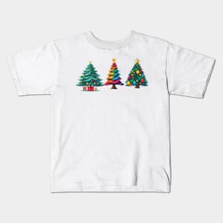 Christmas trees design Kids T-Shirt